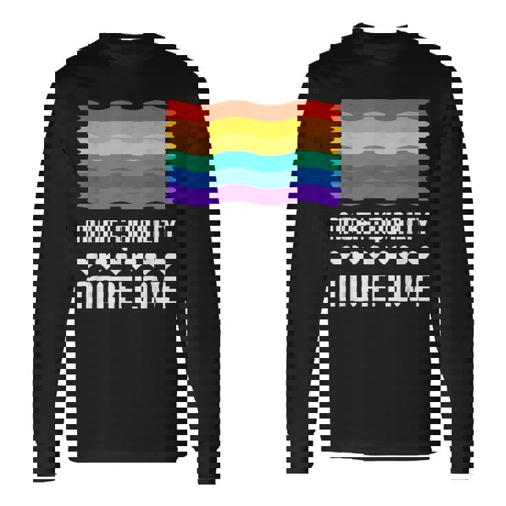 Lgbt More Equality More Lovetシャツ Lgbtq ゲイ レズビアン Lgbt 長袖Tシャツ