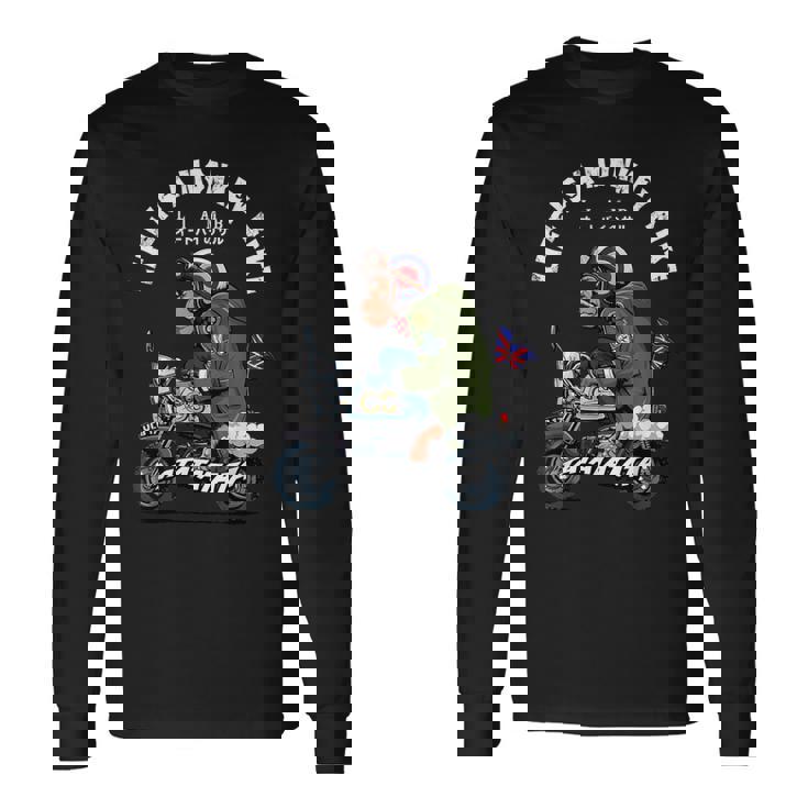Life Is A Monkey Bike クラシック ブリットモッド 長袖Tシャツ