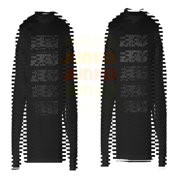 Love Heart Junko グランジビンテージスタイル ブラック ジュンコ 長袖Tシャツ