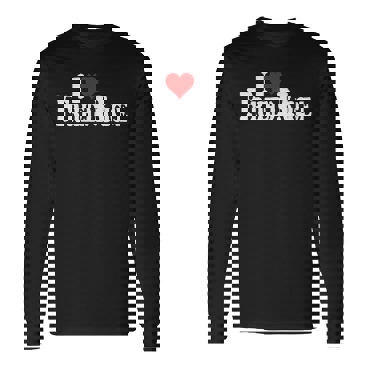 I Love Heart チャーハン 長袖Tシャツ ギフトのアイデア