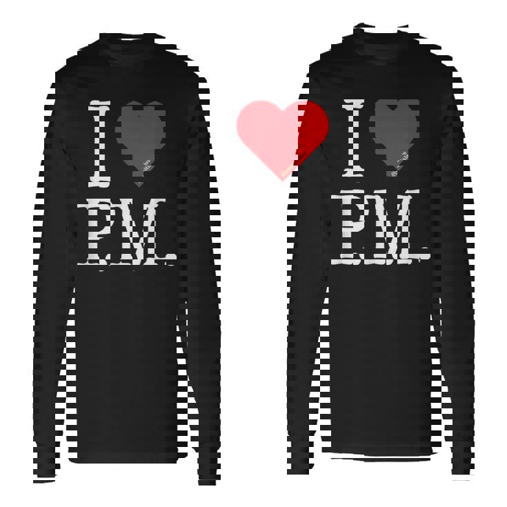 I Love Initials 長袖Tシャツ