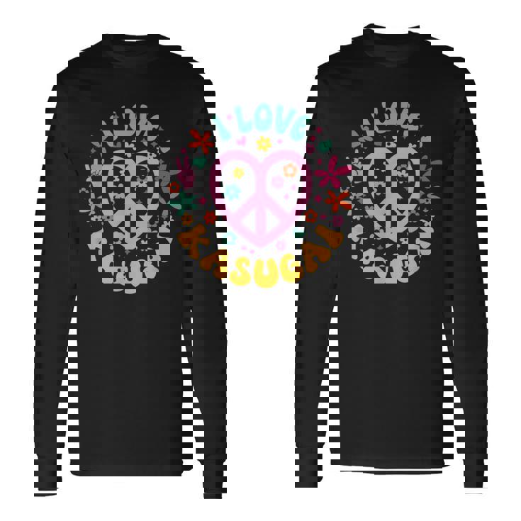 I Love Kasugai 春日井大好き 長袖Tシャツ