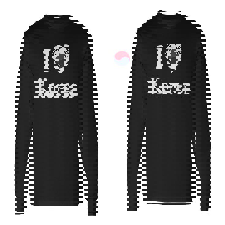 I Love Korea I Heart Korea 韓国 長袖Tシャツ