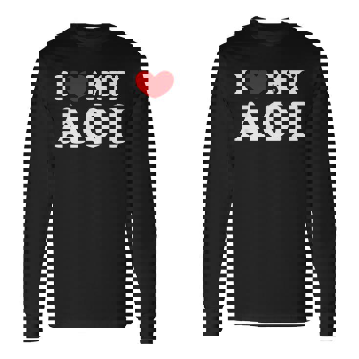 I Love My Aoi 私のあおいが大好き、私のあおいが好き 長袖Tシャツ