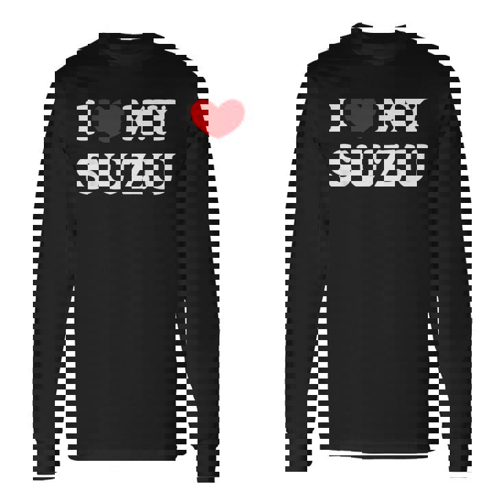 I Love Myuzu すずちゃん大好き 長袖Tシャツ