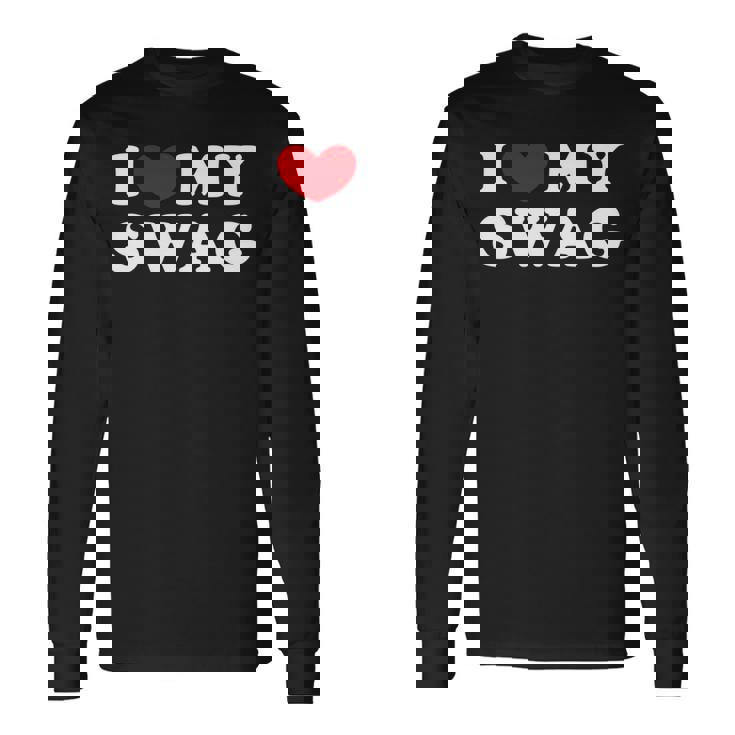 I Love Mywag アイ・ラブ・マイ・スワッグ、アイ・ハート・マイ・スワッグ 長袖tシャツ 長袖Tシャツ