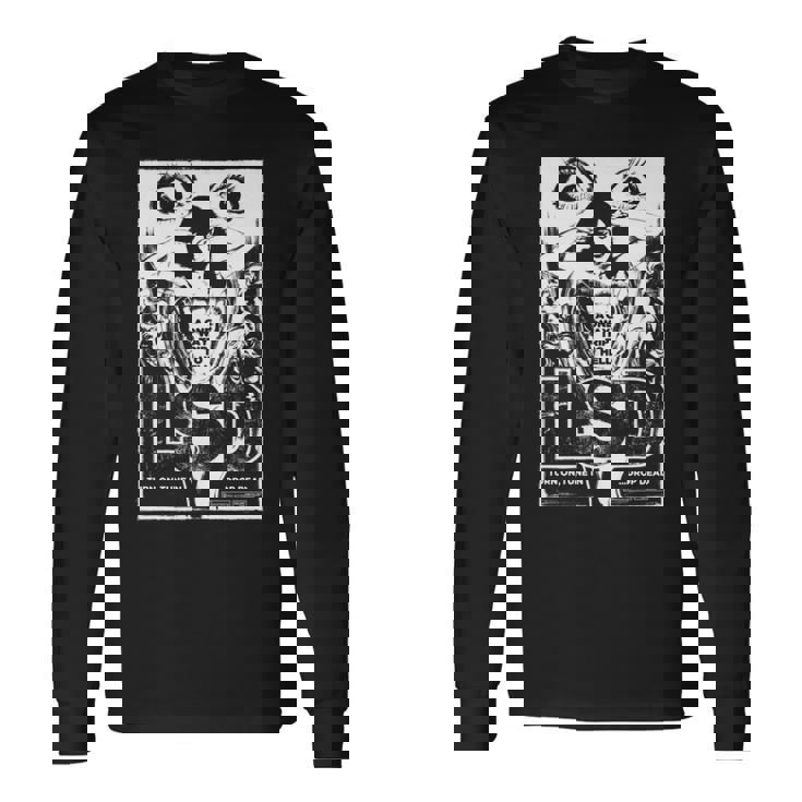 Lsd ヒステリア – レトログラインドハウスb-ムービーアート 長袖tシャツ 長袖Tシャツ ギフトのアイデア