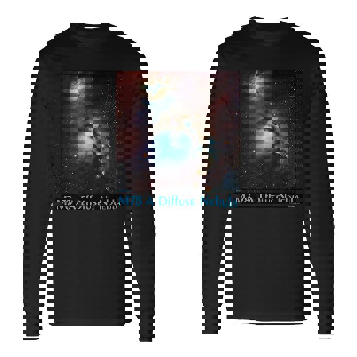 M78 拡散星雲メシエ 78 宇宙天文学 長袖Tシャツ