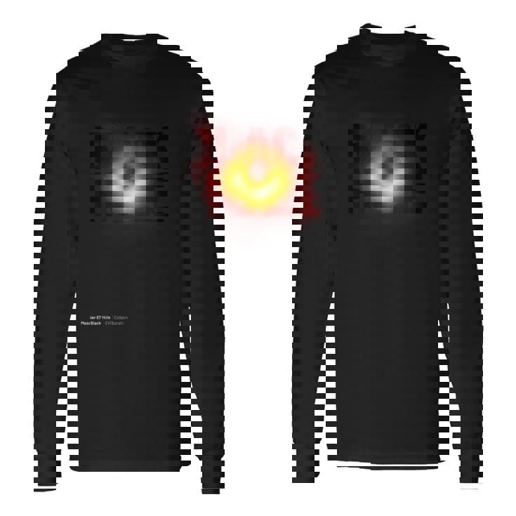 M87 射手座 ブラックホール ファーストフォトtシャツ 長袖Tシャツ