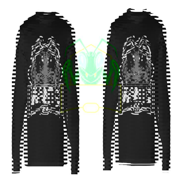 Mantis Man マンティス カマキリ 昆虫 昆虫学 男性 長袖Tシャツ