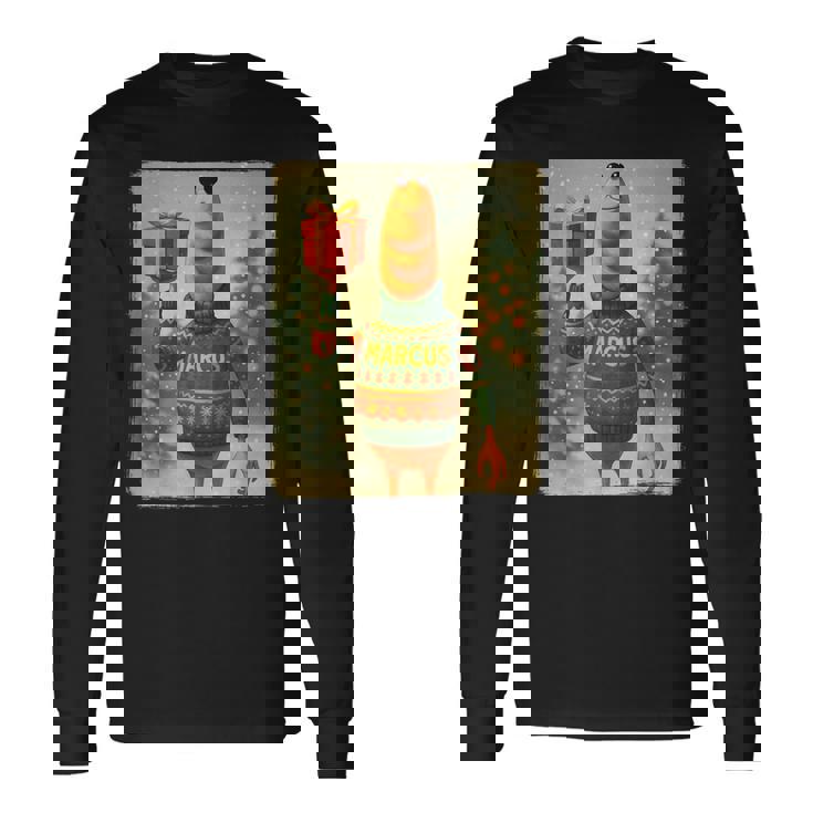 Marcus The Worm Christmas Ugly Sweater Long Sleeve T-Shirt