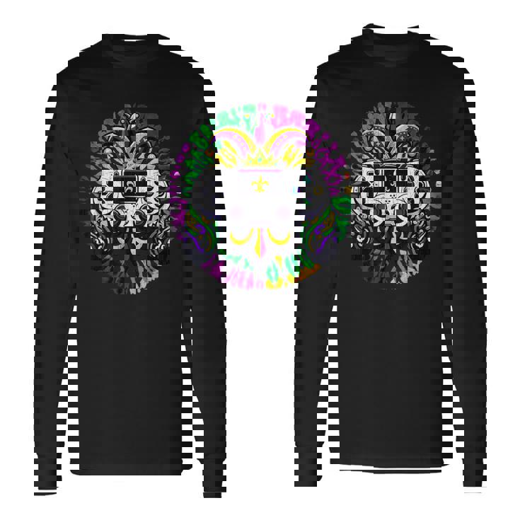 Mardi Gras おもしろ絞り染め ゲーマー 男の子服 メンズゲーム 長袖Tシャツ ギフトのアイデア