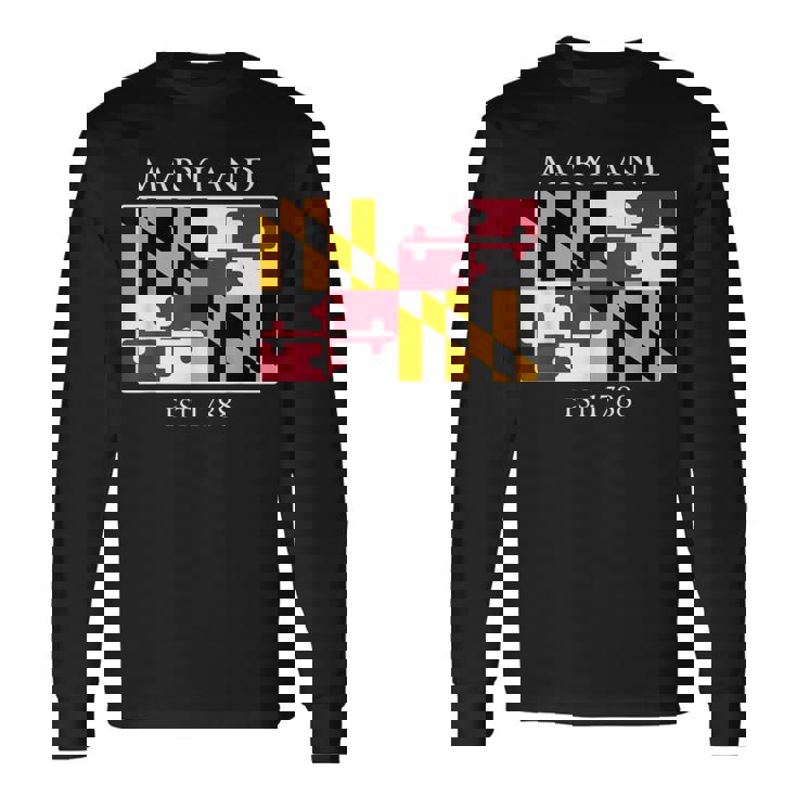 Maryland Flag 7Th Ustate 1788 Maryland Native 長袖Tシャツ
