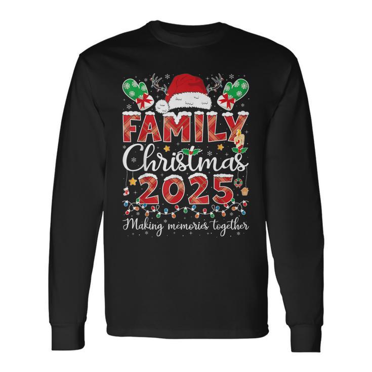 Matching Family Christmas 2025 Xmas Pajamas Pjs Outfit Santa Long Sleeve T-Shirt