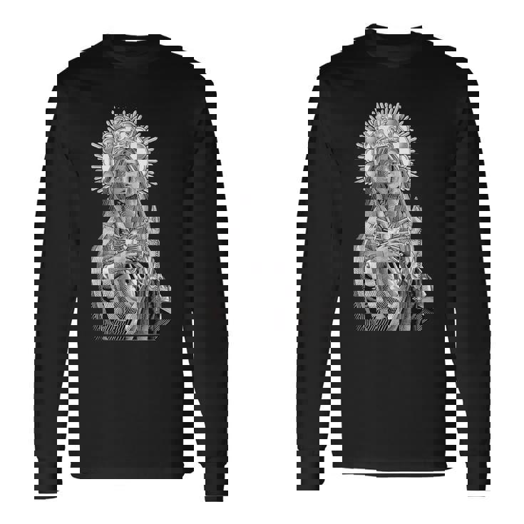 Mater Dolorosa 悲しみの聖母 聖母マリア カトリック 長袖Tシャツ