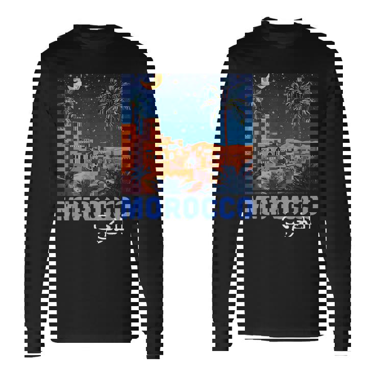 Morocco Pride Roots Heritage Culture Ouarzazate Moroccan Long Sleeve T-Shirt