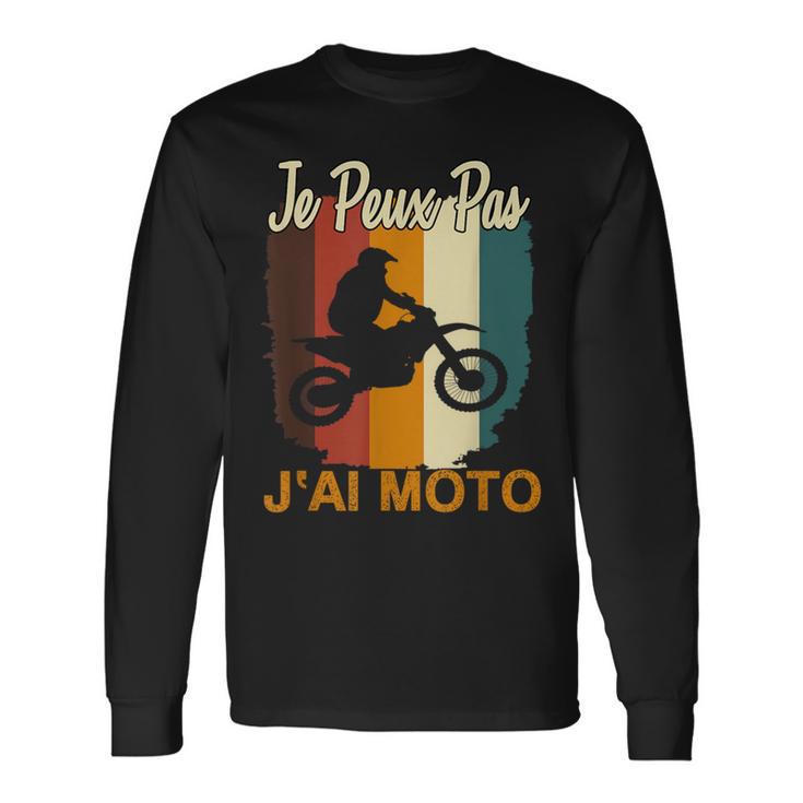 T-shirt Motard Homme Manches Longues - Cadeau Idéal Pour Motocyclistes Et Amateurs De Moto