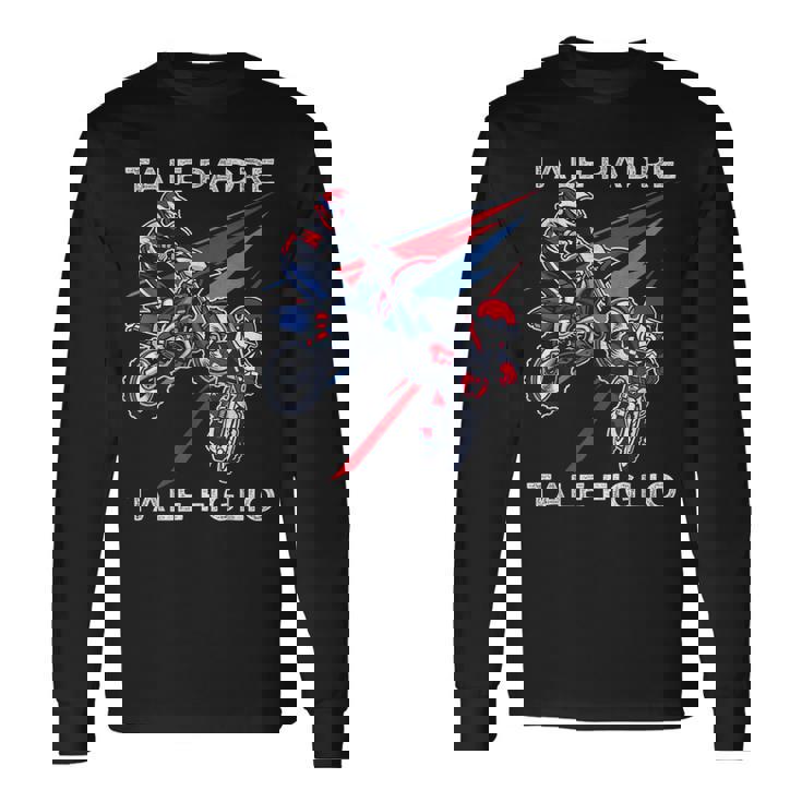 Motocross Papà Figlio Padre Enduro Moto Maglietta a maniche lunghe