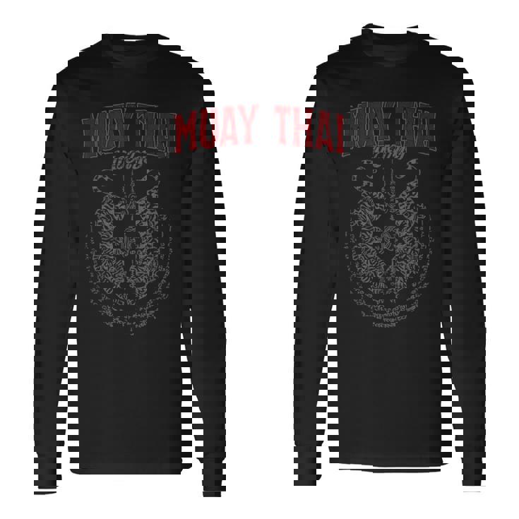 Muay Thai Thailand Kick Boxing Club Tiger Muay Thai 長袖Tシャツ