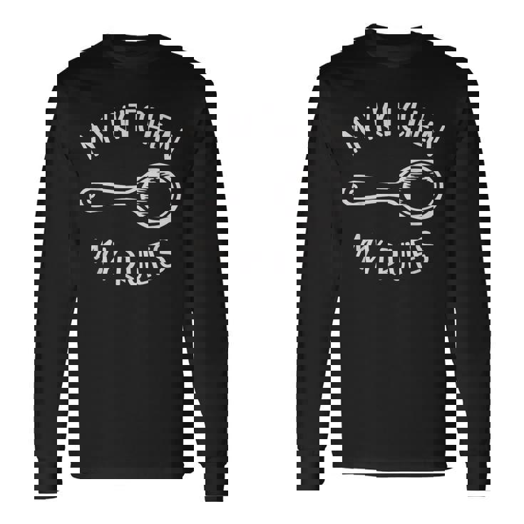 My Kitchen My Rules Foodie Chef Cookギフト メンズ レディース キッズ 長袖Tシャツ