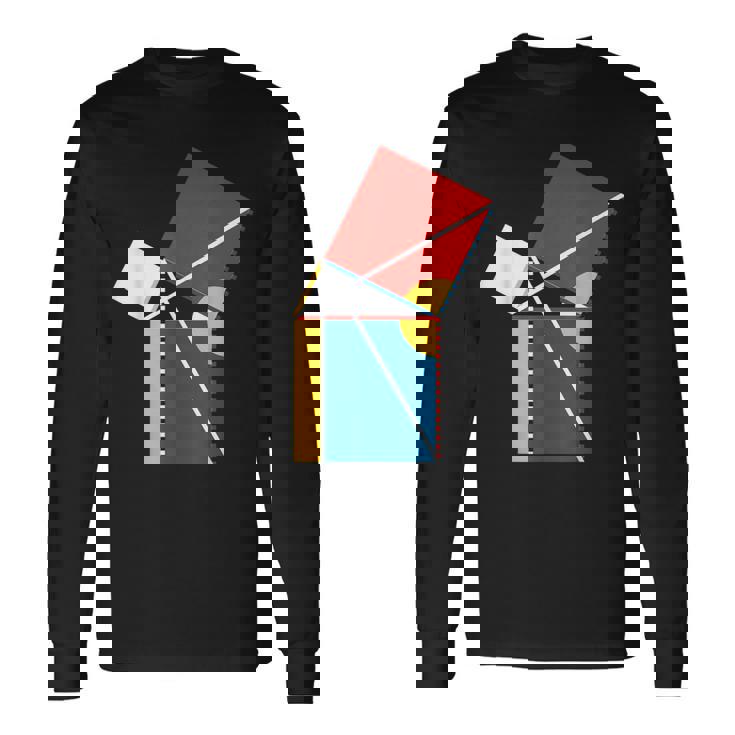 Nerdy Byrne's ピタゴラスの定理 幾何学 数学教師 Wt 長袖Tシャツ