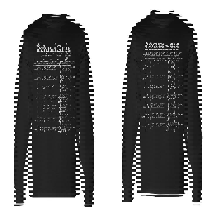 Nerdy マクラリンシリーズ 微積分数学先生 長袖Tシャツ