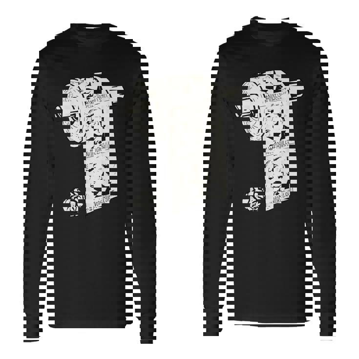 No More Bullshit アンチトランプ大統領選挙トイレットペーパー 長袖Tシャツ