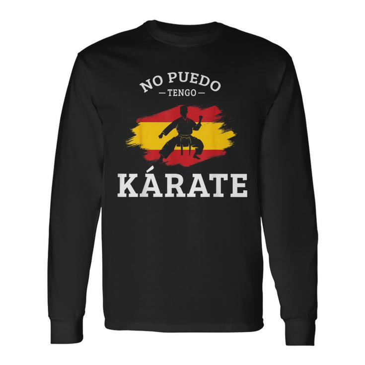 No Puedo Tengo Kárate Karate Artes Marciales Niño Divertido Camiseta de manga larga