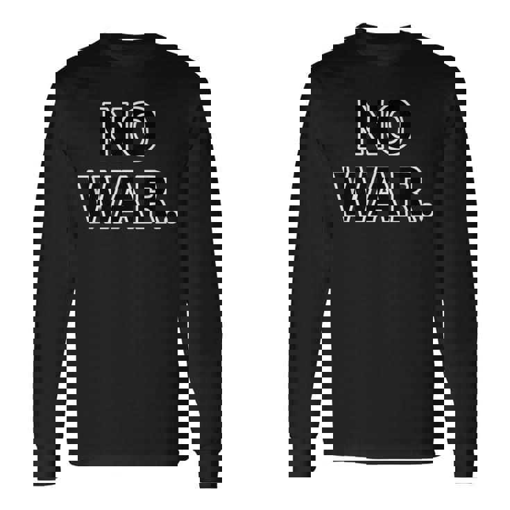 No War【戦争は いらない】反戦 長袖Tシャツ