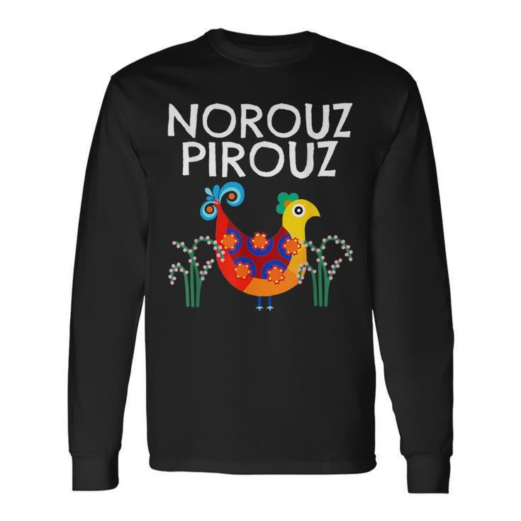 Norouz Pirouz Persa Año Nuevo Iraní Primavera Equinoccio Nowruz Camiseta de manga larga