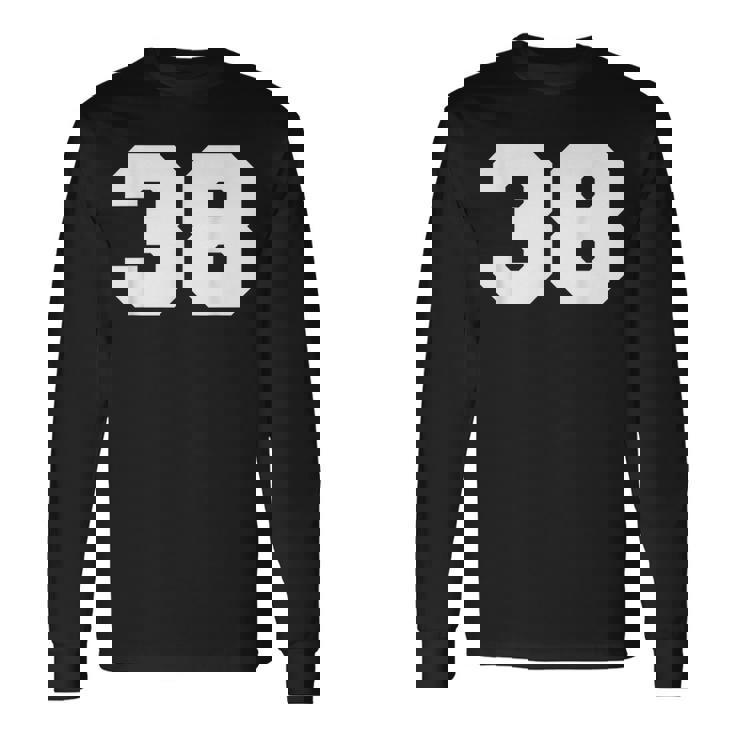 Number 38Ports Jersey Player 38 Fan Front Printarsity 長袖Tシャツ