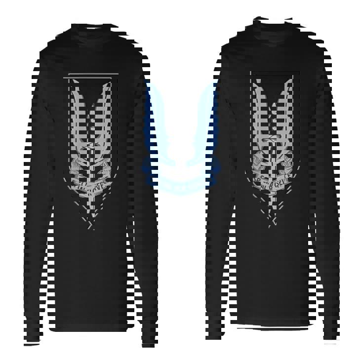 Nzsas ニュージーランド特殊部隊 航空連隊 バックプリント 長袖Tシャツ