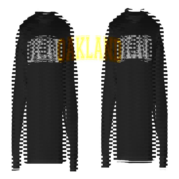 Oaklandarsityports アスレチックジャージスタイル 長袖Tシャツ