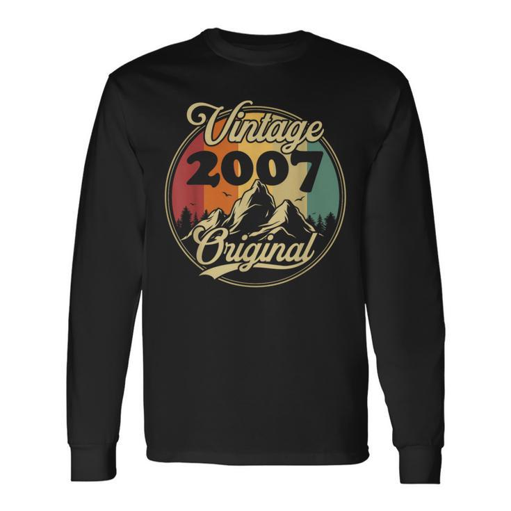 Original 2007Intage Cadeau D'anniversaire Rétro 18 Ans T-shirt à manches longues