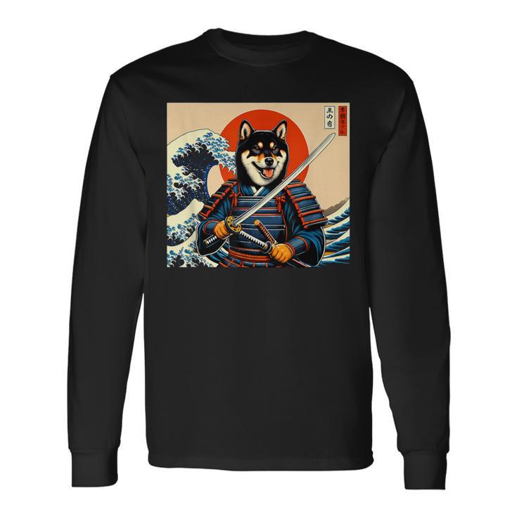 Otakuhiba Inuamurai Noir Et Tan T-shirt à manches longues