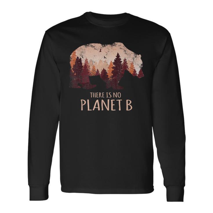 Ours Dans La Forêtauve La Terre Et L'environnement T-shirt à manches longues