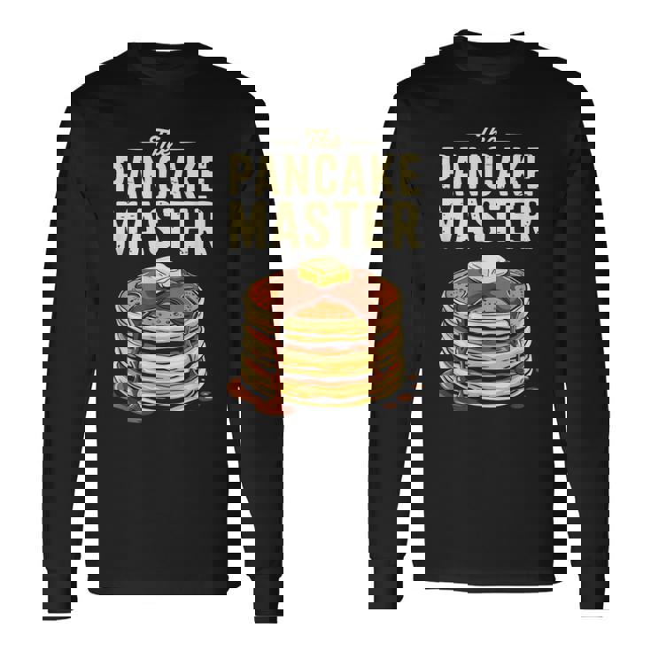 The Pancake Master シャツ 大人 キッズ メンズ レディース パンケーキ好き 長袖Tシャツ