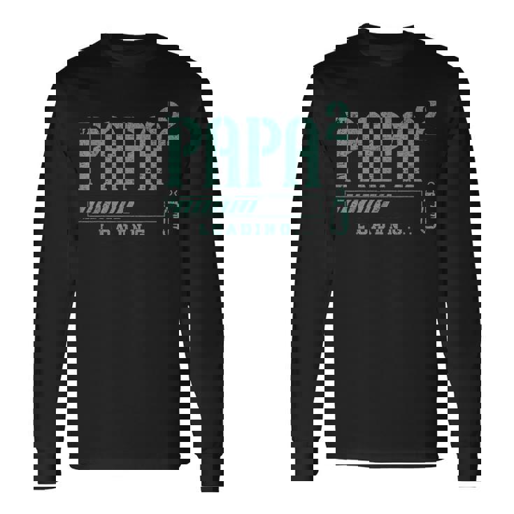 Papà In Attesa Di Due Gemelliecondo Figlio Annuncio Di Maglietta a maniche lunghe