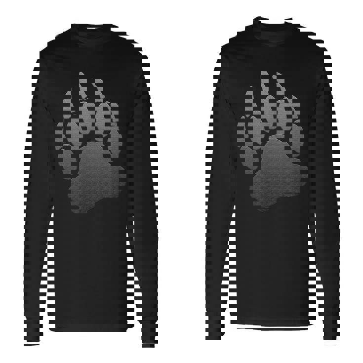 Papà Orso Cub Paw Print Lgbt Maglietta a maniche lunghe