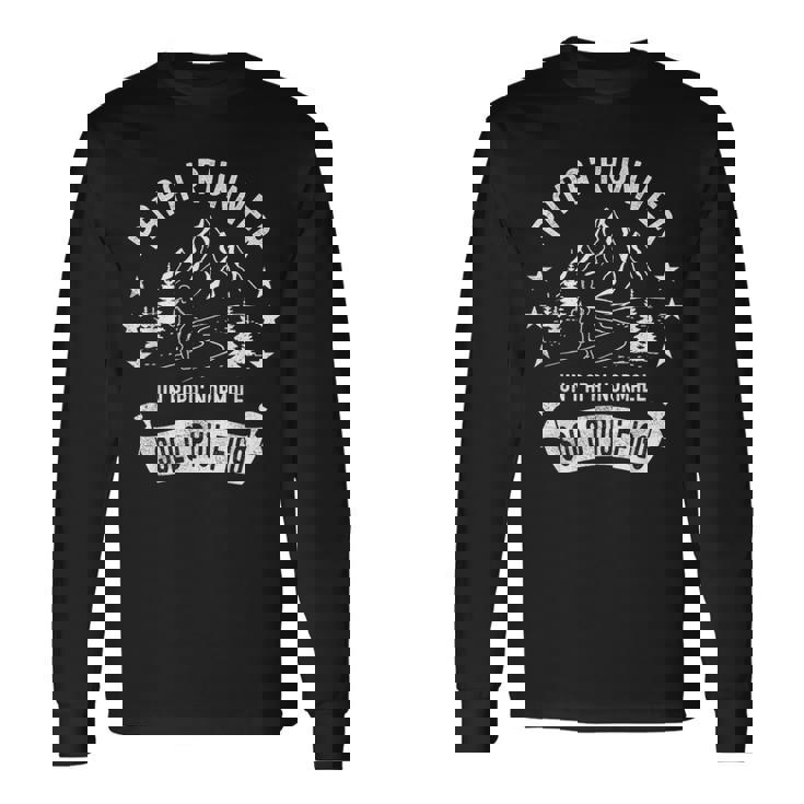 Papà Runner Per Appassionati Di Corsa E Trail Running Maglietta a maniche lunghe