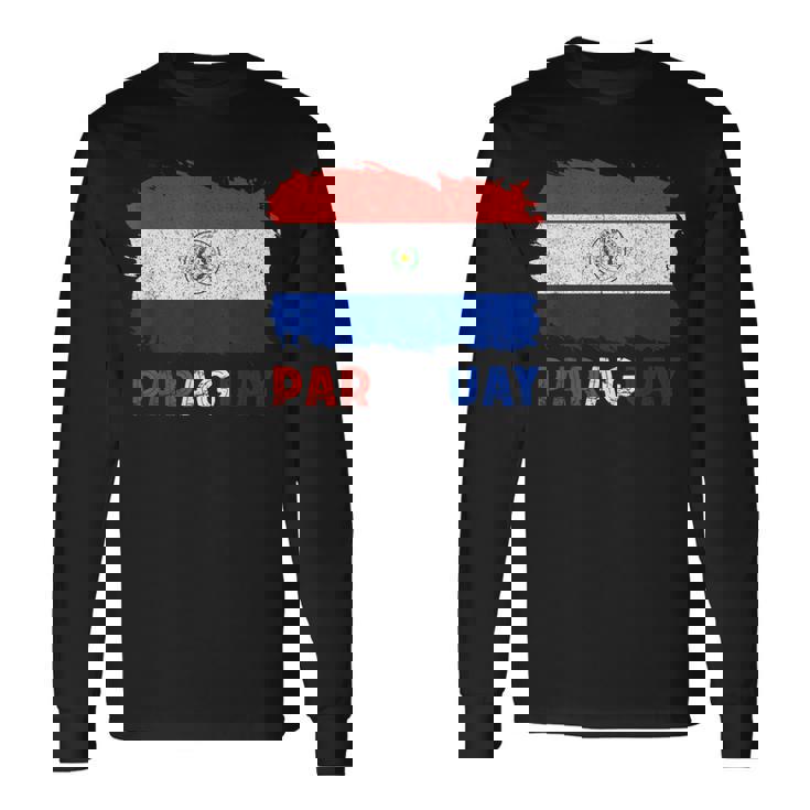 Paraguayan Pride Drapeau Paraguayen Avec Racines Paraguayennesintage T-shirt à manches longues