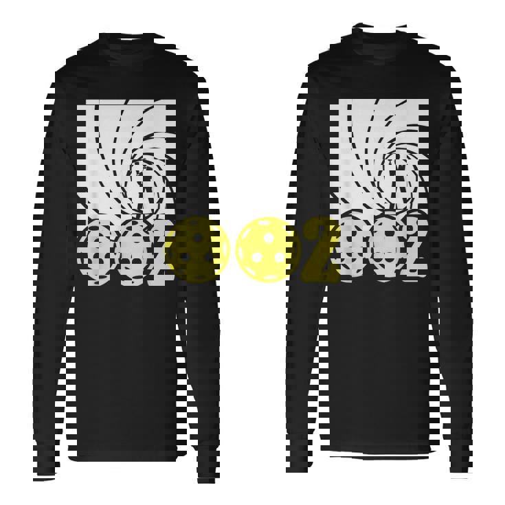 Pickleball 002 スパイパロディ 面白いピックルボールパドルプレーヤー 長袖Tシャツ