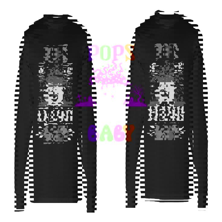 Pops Of The Brewing Baby Dad To Be Halloween Long Sleeve T-Shirt Gifts ideas