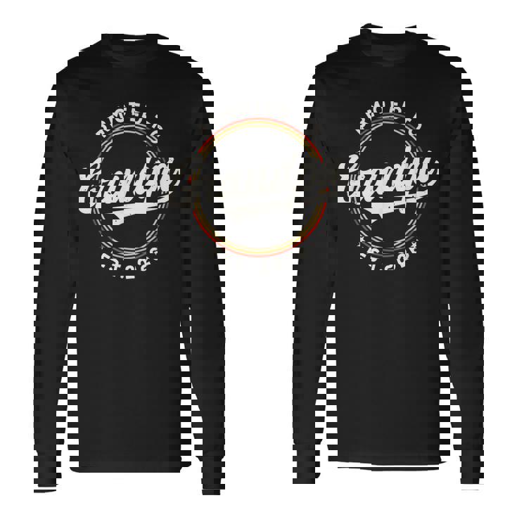 Promoted To Grandpa 2026 oon To Be Grandpa Est 2026 長袖Tシャツ ギフトのアイデア