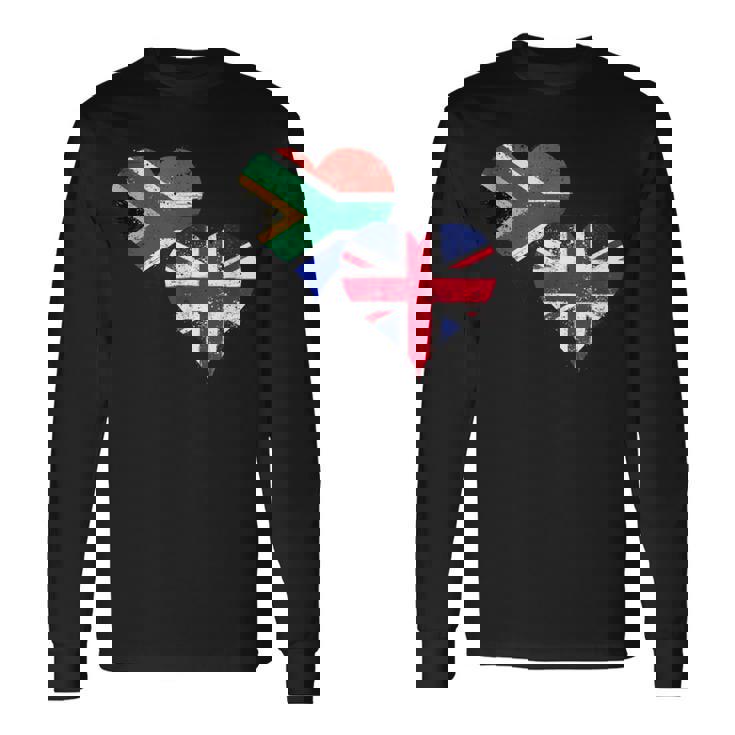 Proud British South African Expat A South Africa UK Flag Tank Top Long Sleeve T-Shirt