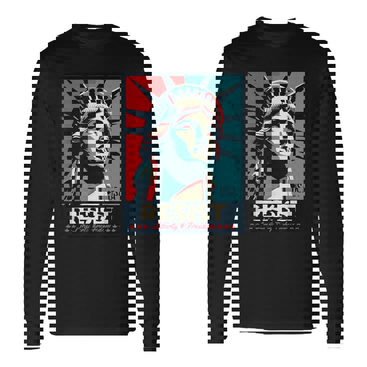 Resist 自由の女神 Resist 長袖Tシャツ ギフトのアイデア