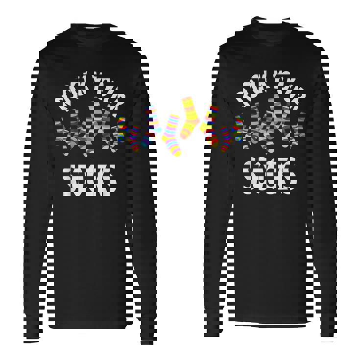 Rock Yourocks Awareness World Downyndrome Day 長袖Tシャツ