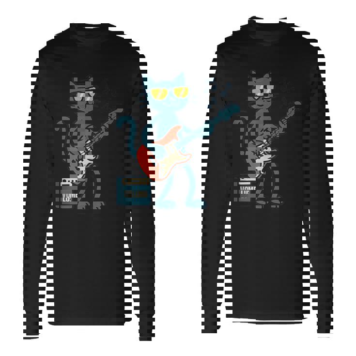 Rocker Bass Player Amp Volume Music Tank Top Long Sleeve T-Shirt