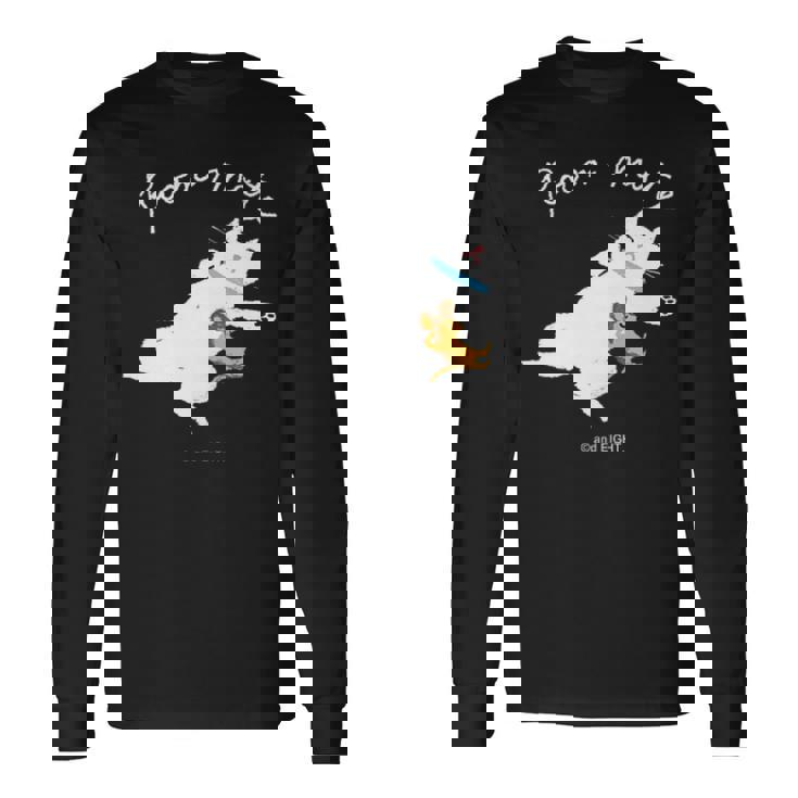 Room Mate ねこ&ねずみ お昼寝a 長袖Tシャツ