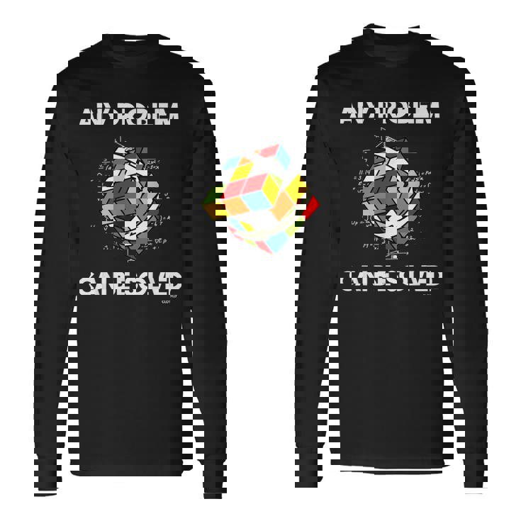 Rubik's Cube マジックキューブ レトロ ルビ ヴィンテージ オタク 長袖Tシャツ ギフトのアイデア